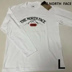 THE NORTH FACE☆メンズロンT Ｌ　ホワイト