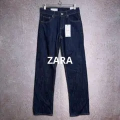 ZARA ワイドレッグジーンズ 濃紺 小さめ