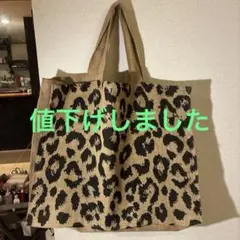 MAISON BENGAL ヒョウ柄トートバッグ