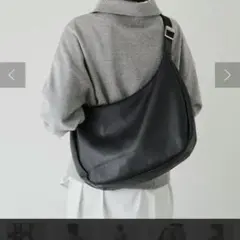 russet ラシット レザー ラウンドビッグショルダーバッグ 金具シルバー