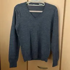 美品 ニット メリノウール グレー Lサイズ