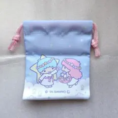 サンリオ キキララ フラットポーチ ランダム 巾着 ダイソー リトルツインスター