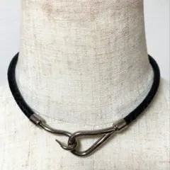 【極美品】HERMES ジャンボ ブレスレット＆チョーカー シルバー✖ブラックのサムネイル