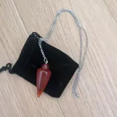 オレンジペンダントネックレス