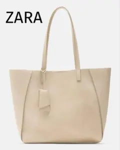 ZARA ベージュ トートバッグ