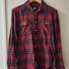 【Canterbury】レッドチェック柄 ネルシャツ　カンタベリーのサムネイル