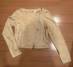 ROYAL PARTY ベージュ ダブルライダースジャケット