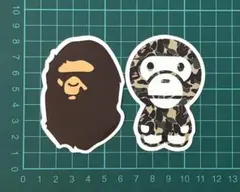 ステッカー A BATHING APE 2枚