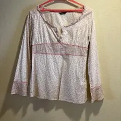 COMME CA ISM 長袖 花柄 ブラウス Mサイズのサムネイル