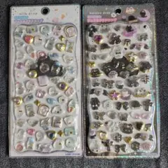 2枚セット！正規品 ジュエルプチドロップ ストーンつき シール
