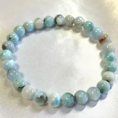 【ドミニカ産】天然ラリマー 7mm 天然石ブレスレット