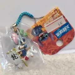 スティッチ　お土産　ストラップ　上杉謙信　ディズニー　フィギュア