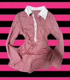 ストライプ 長袖 シャツ y2k