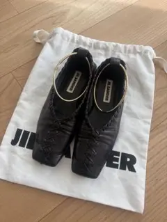 JILSANDERブラック フラットシューズのサムネイル