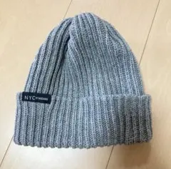 RAGEBLUE グレー ニット帽 NYC STANDARD