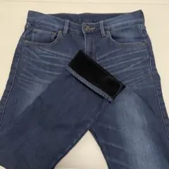 しまむら　裏地あったかパンツ　メンズ　ウエスト79 デニム　ジーンズ