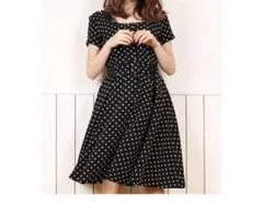 【dazzlin】ドット柄ワンピース