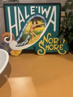 HALEIWA NORTH SHORE 木製サインボード 看板 HALEIWA NORTH SHORE 木製サインボード 看板 - メルカリ