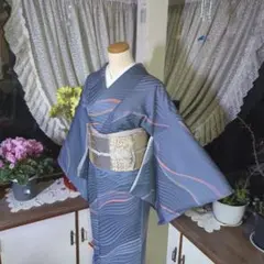 米沢琉球紬単衣の着物〈裄丈長め〉 米沢琉球紬単衣の着物〈裄丈長め〉 - メルカリ