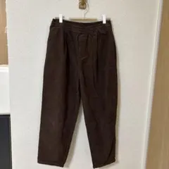 Samansa Mos2 コーデュロイテーパードパンツ　ブラウン