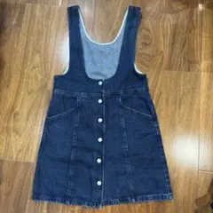 GU デニムジャンバースカート　150