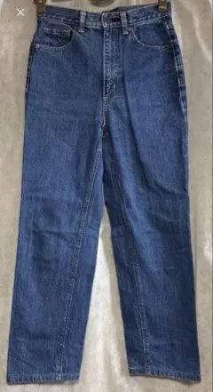 GU ハイウエストストレートジーンズ Sサイズ ネイビー