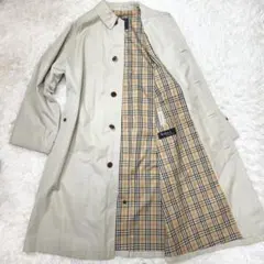 Burberry ステンカラーコート ノバチェック ロング丈 XL ヴィンテージ