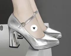 shein シルバー　パンプス　新品未使用