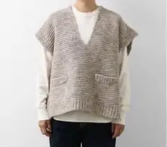 ＊HAU CLASKA knit vest slub yarn ニットベスト＊
