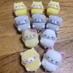 ほわほわフロッキーソフビ　いぬたち10頭セット⭐︎