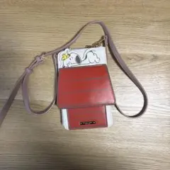 サマンサタバサ　スヌーピー　スマホショルダーバッグ