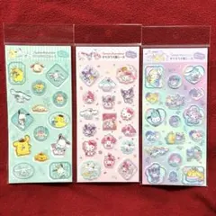 れ*ん様 サンリオ　すりガラス風シール　3点セット