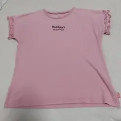 ベルメゾン ピンク Tシャツ フリル袖