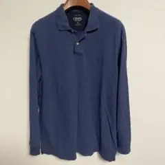 CHAPS チャップス ネイビー 長袖ポロシャツ M
