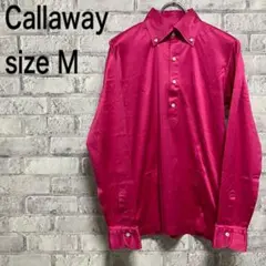 希少【Callaway】キャロウェイ 長袖ポロシャツ ゴルフウェア お洒落