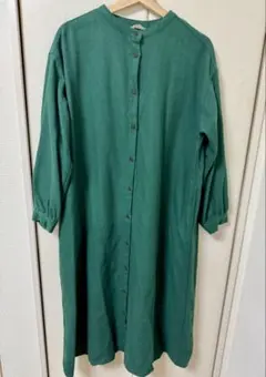 サマンサモスモス　シャツワンピース グリーン