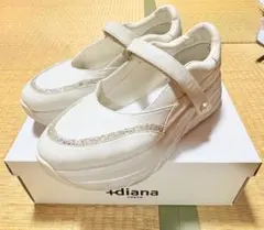 +diana 厚底メリージェーンスニーカー(24.0)