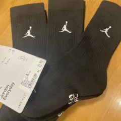 ナイキ　NIKE ジョーダン　ジャンプマン　ソックス　ブラック　21-23cm