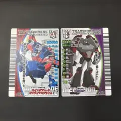 トランスフォーマー　オプティマスプライム　メガトロン　トレーディングカード
