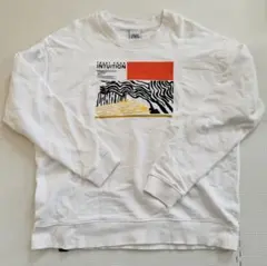 【TK様専用】ZARA メンズ　スウェット　トレーナー　ゼブラ柄　ゴールド