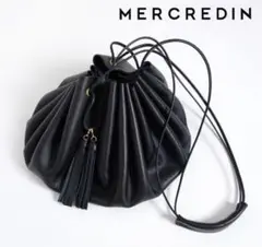 美品 mercredin メルクルディン レザー 巾着 バッグ