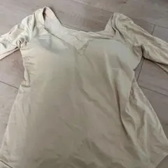 UNIQLO AIRism ベージュ Vネック L