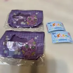 しずくちゃん　ロゼちゃん２つ　カプセルトイ　クリアポーチ