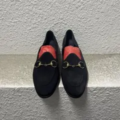 CARMINA suede bit loafer NAVY 7