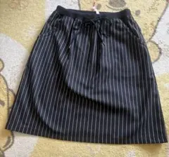 ブラックストライプ タイトスカート