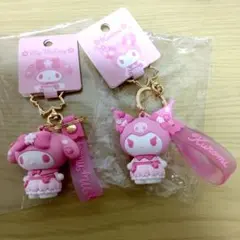 My Melody ✥クロミ✦立体キーホルダー 桜 2個セット　全未使用