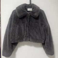 美品　Chico/チコ　グレーファージャケット