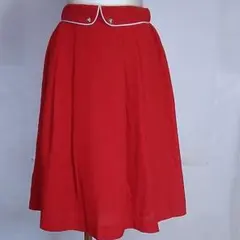 S- 9　新品　タグ付き　レディース　フレアースカート　(日本製)　レトロ春夏