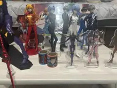 エヴァンゲリオン フィギュアセット ➕アクスタやシールテープ、クリアポスター