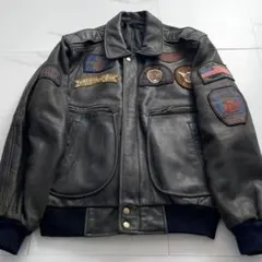 入手困難✨ フリーダム レザージャケット フライトジャケット ラムレザー 黒色